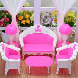 image-Dolls For Dressing Up Sofa 6-piece Set European-style Large Sofa Living Room Chair OPP Bag