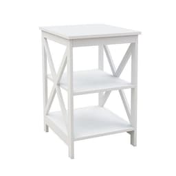 image-Sofa Small Coffee Table X-type Three-layer Partition Storage Side Table