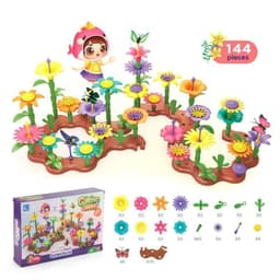 image-Variety Mosaic Garden Set Handmade Flower Arrangement DIY Assembled Girl Toys