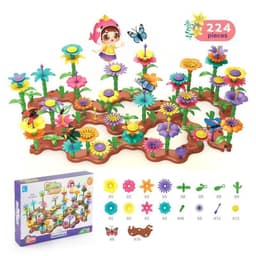 image-Variety Mosaic Garden Set Handmade Flower Arrangement DIY Assembled Girl Toys