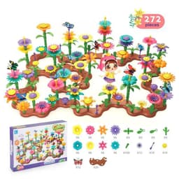 image-Variety Mosaic Garden Set Handmade Flower Arrangement DIY Assembled Girl Toys