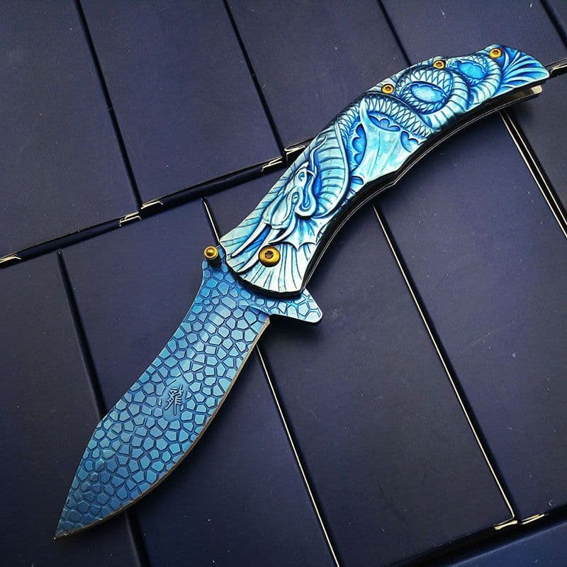 image-Camping Folding Knife Stainless Steel Portable Knife Household Fruit Knife