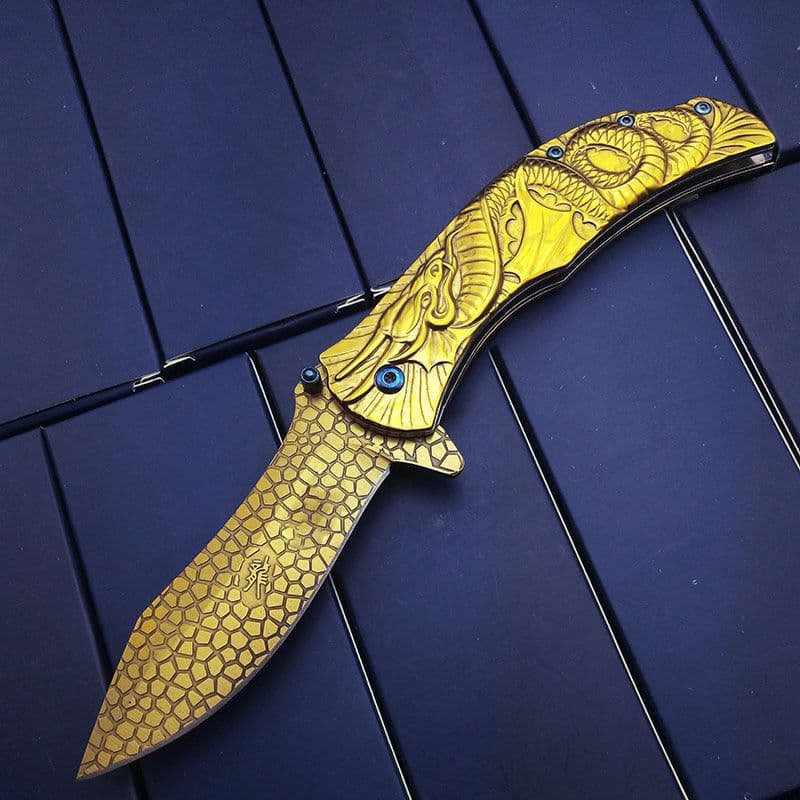 image-Camping Folding Knife Stainless Steel Portable Knife Household Fruit Knife