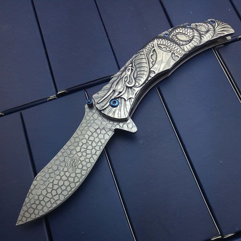 image-Camping Folding Knife Stainless Steel Portable Knife Household Fruit Knife