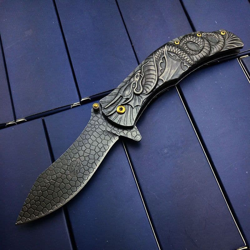 image-Camping Folding Knife Stainless Steel Portable Knife Household Fruit Knife