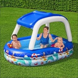 image-Boat Type Sunshade Pool Children's Paddling Pool Swimming Pool