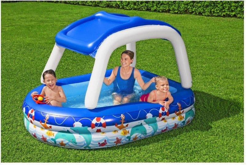 image-Boat Type Sunshade Pool Children's Paddling Pool Swimming Pool