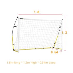 image-Portable Quick Assembly Football Net Children Training Football Gate Gantry Football Net