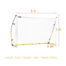 image-Portable Quick Assembly Football Net Children Training Football Gate Gantry Football Net