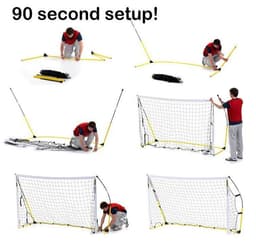 image-Portable Quick Assembly Football Net Children Training Football Gate Gantry Football Net