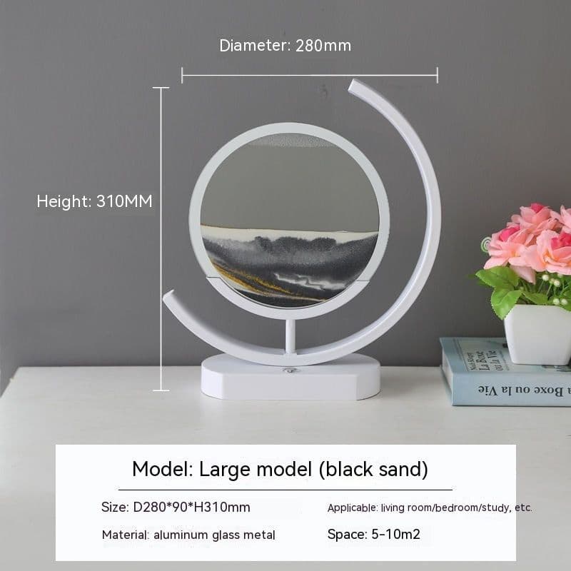 image-High-end Business Gifts Quicksand Painting 3D Living Room Decorations Lights Creative Lamp Led Lights