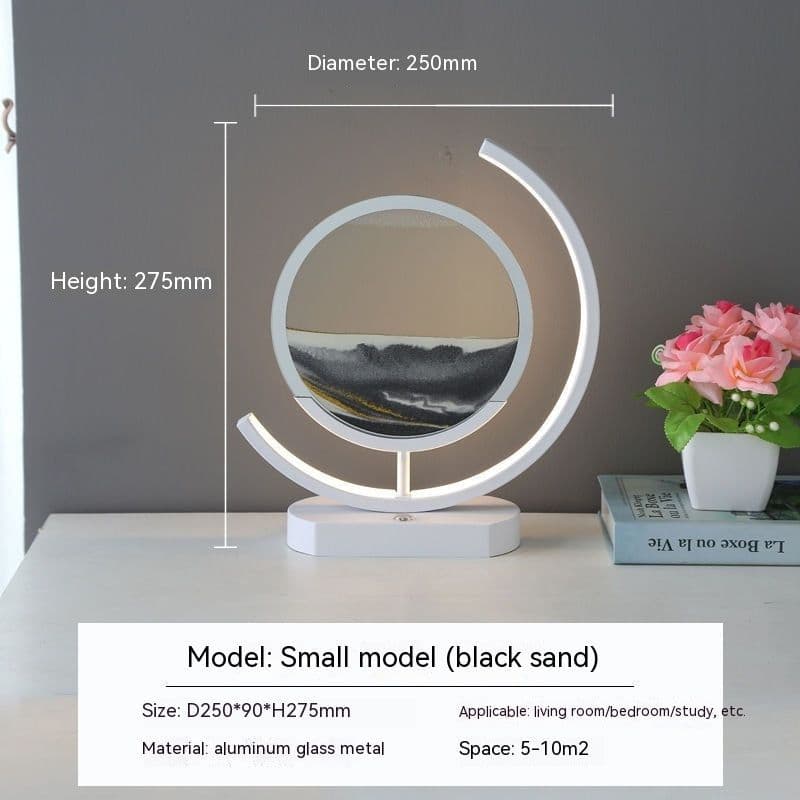 image-High-end Business Gifts Quicksand Painting 3D Living Room Decorations Lights Creative Lamp Led Lights
