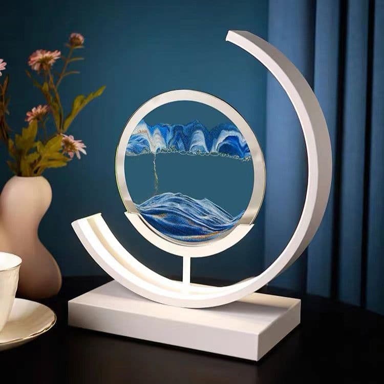 image-High-end Business Gifts Quicksand Painting 3D Living Room Decorations Lights Creative Lamp Led Lights