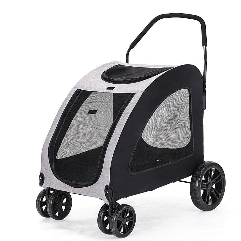 image-Pet Stroller Medium To Large Dogs Elderly Dog Disabled Walking Cat Out Lightweight Portable Foldable Dog Walking Car