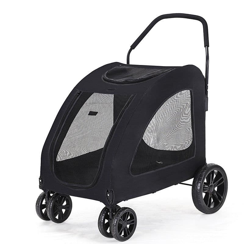 image-Pet Stroller Medium To Large Dogs Elderly Dog Disabled Walking Cat Out Lightweight Portable Foldable Dog Walking Car