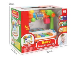 image-Educational Music Kingdom Baby Electronic Organ Toy Multi-functional With Light Baby Early Education Singing Story