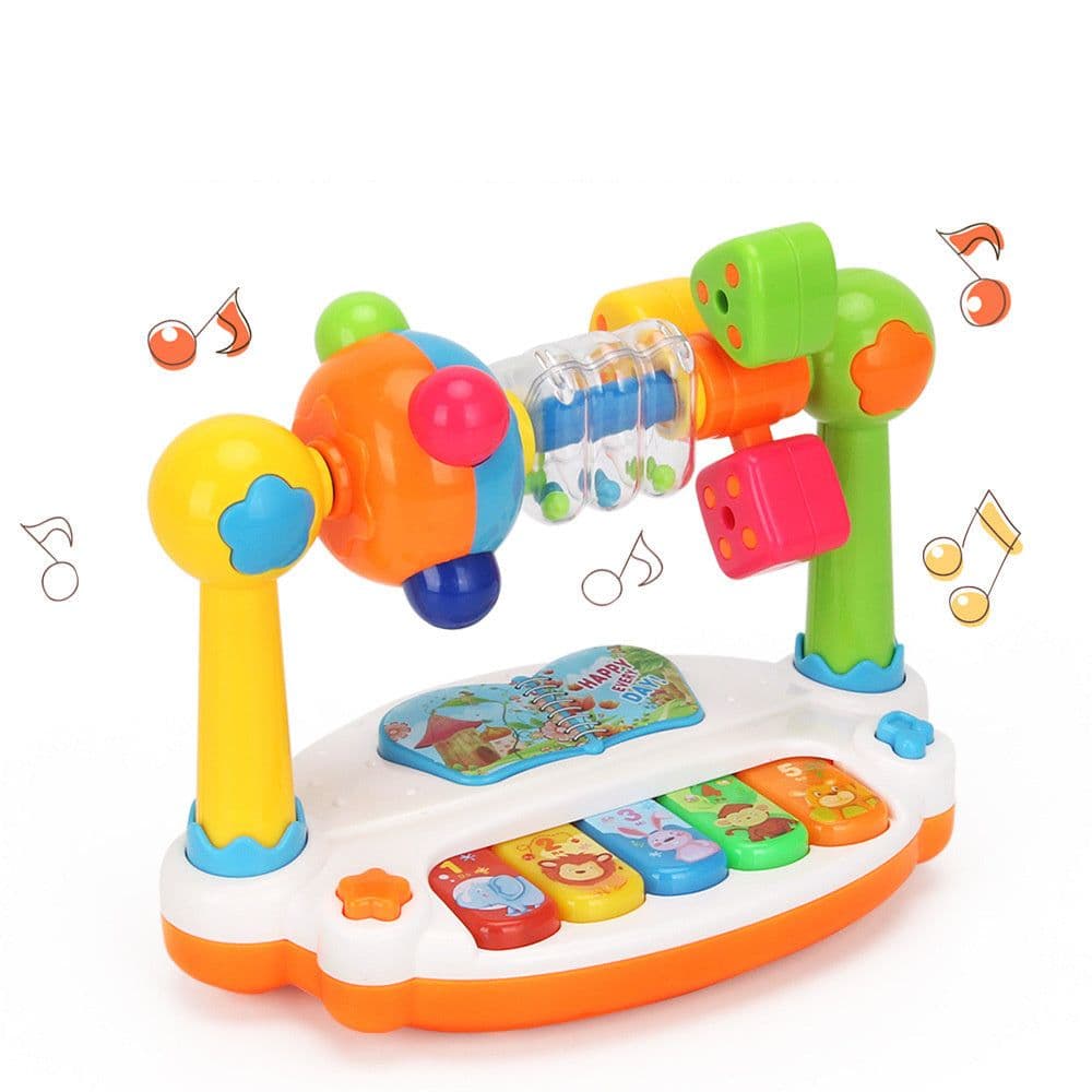 image-Educational Music Kingdom Baby Electronic Organ Toy Multi-functional With Light Baby Early Education Singing Story