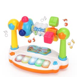 image-Educational Music Kingdom Baby Electronic Organ Toy Multi-functional With Light Baby Early Education Singing Story