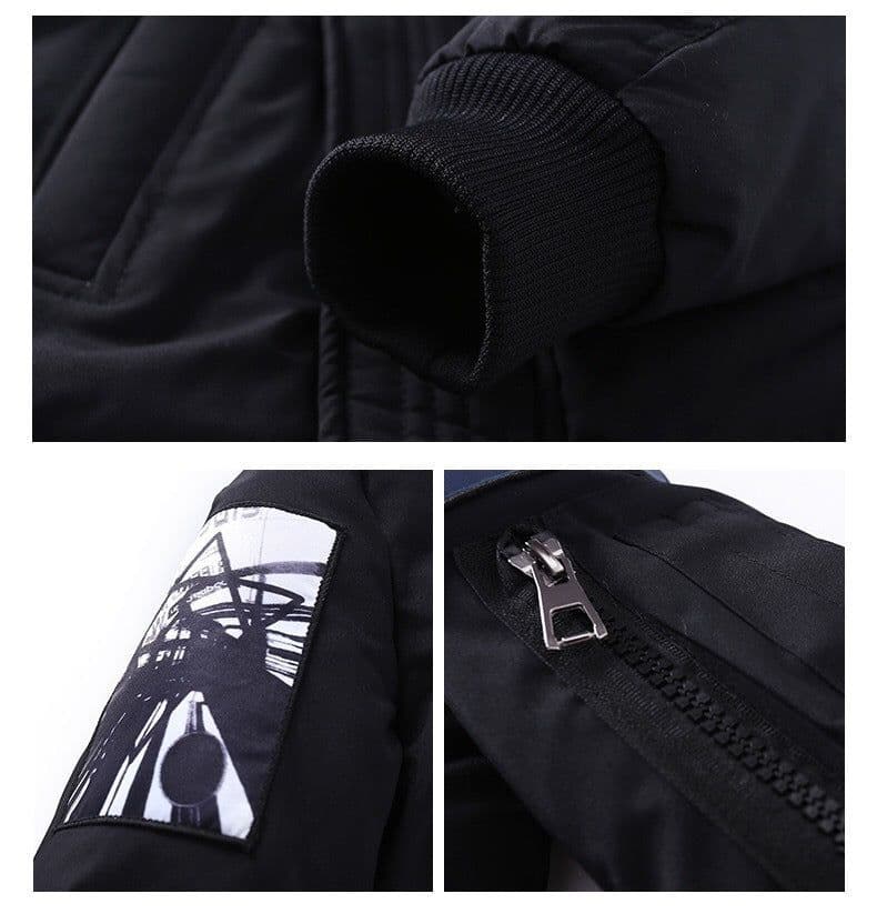 image-Boys Cotton-padded Clothes New Winter Clothes Medium And Large Children's Mid-length Cotton-padded Clothes Children's Cotton Wadded Jacket Winter Thickness Korean Coat