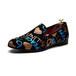 image-Men's Retro Loafers Men's Slip-on Shoes