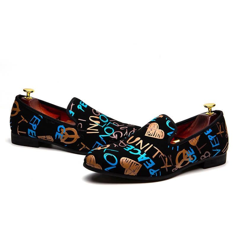 image-Men's Retro Loafers Men's Slip-on Shoes