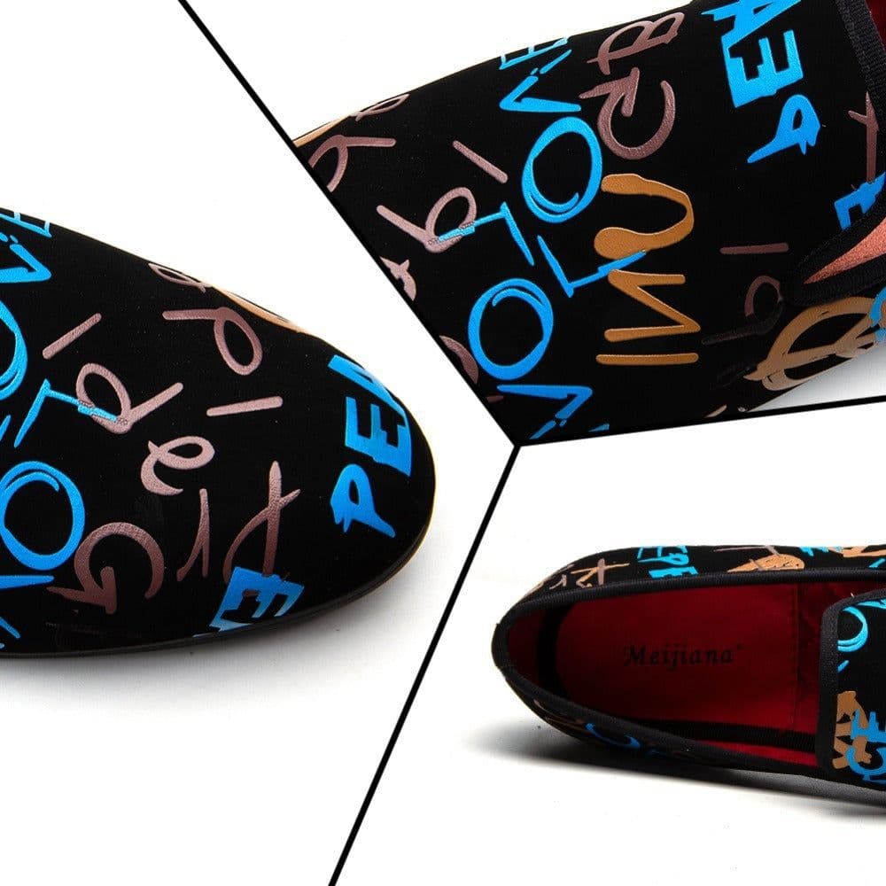 image-Men's Retro Loafers Men's Slip-on Shoes