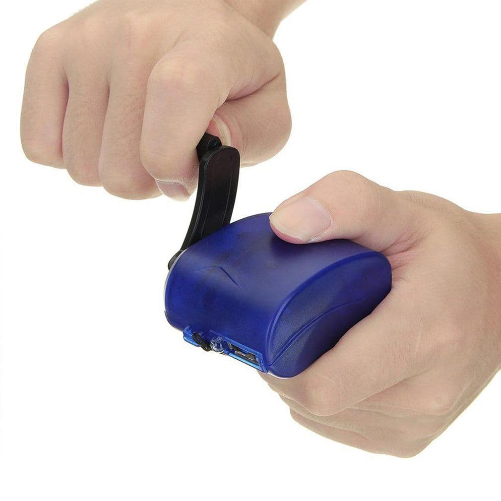 image-Mobile Phone Hand Charger Manual Generator USB Charger Emergency Charger