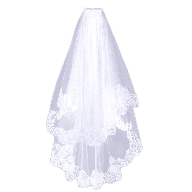 image-Black Veil Short Lace Headdress Spiritual Love Wedding Clothes Party Photo Veil Veil