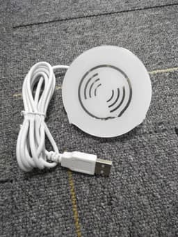 image-Independent Wireless Desktop Round Mobile Phone Charger Furniture Accessories Plastic Accessories