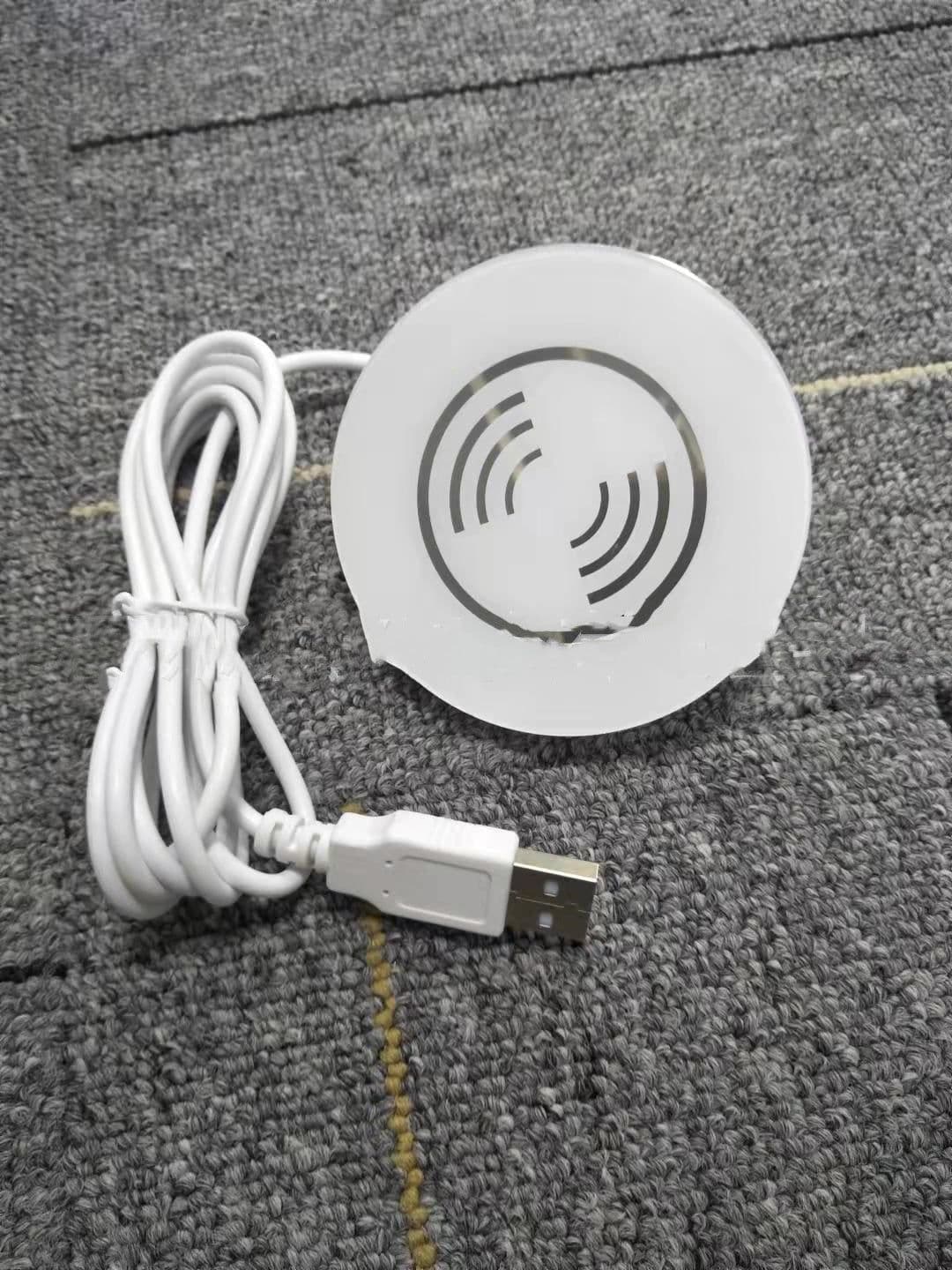 image-Independent Wireless Desktop Round Mobile Phone Charger Furniture Accessories Plastic Accessories