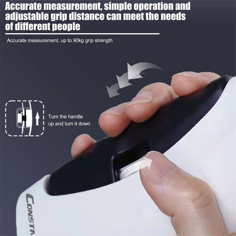 image-Digital Electric Hand Gripper Hand Dynamometer Counting Gripper Hand Grips Strengthener Measurement Meter Auto Capturing Power Good Way To Keep Fitness