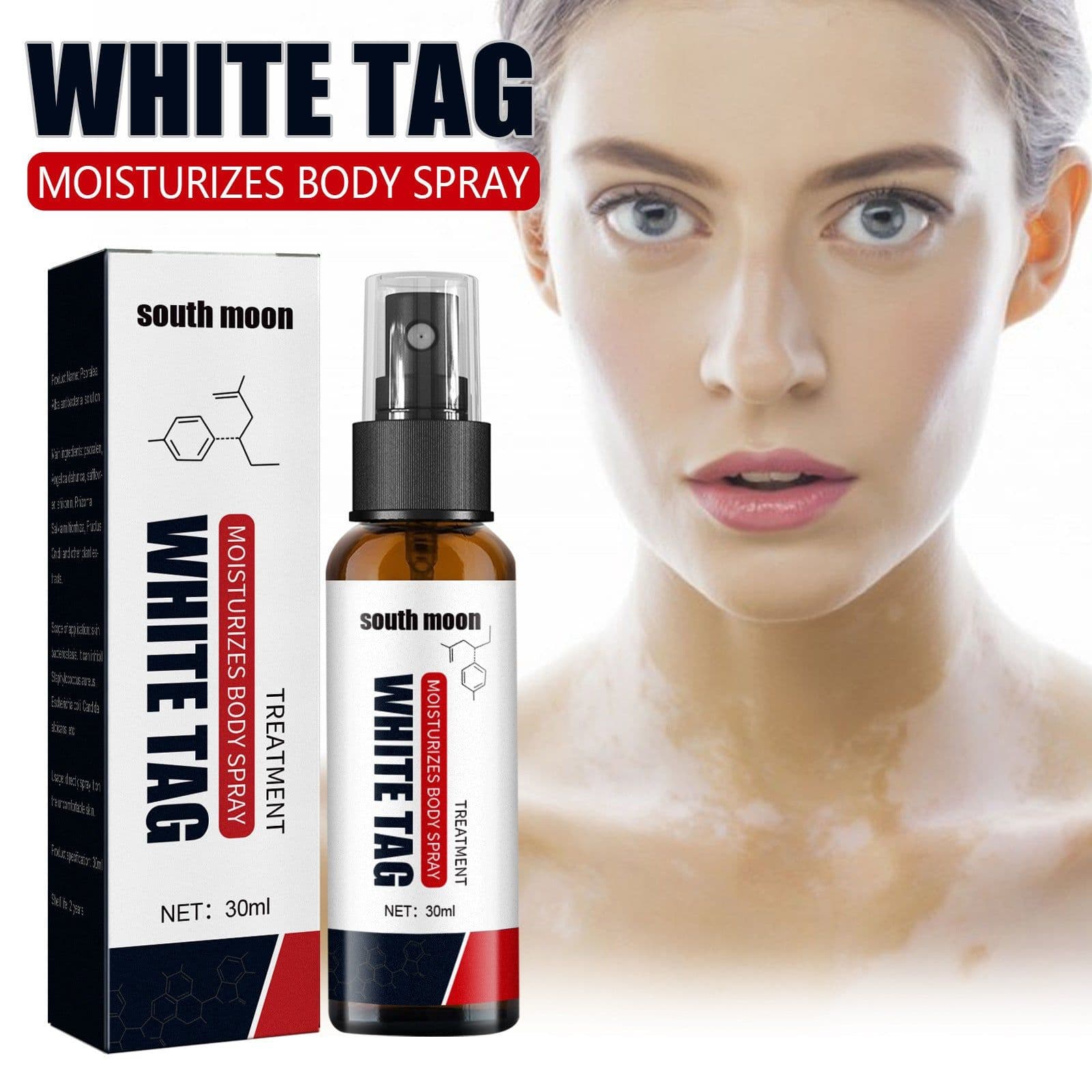 image-White Net Spray Repair Flower Spot Liquid For External Skin Care
