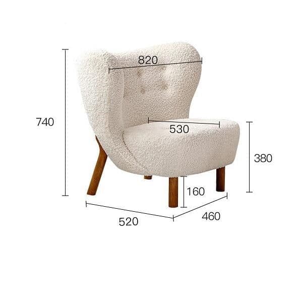 image-Nordic Single Sofa Light Luxury Balcony Leisure Chair Home Living Room Chair Internet Celebrity Designer Couch