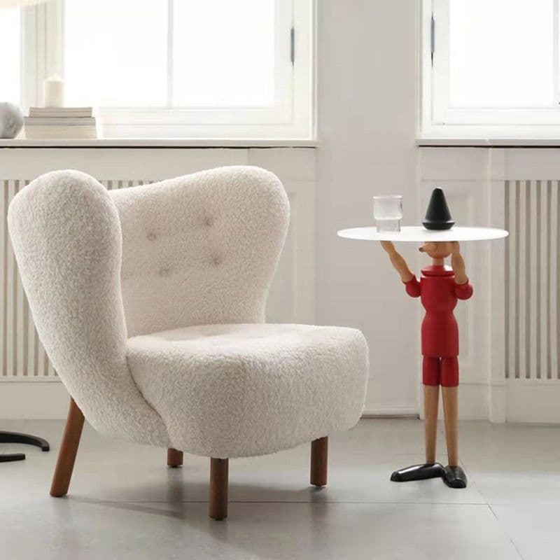 image-Nordic Single Sofa Light Luxury Balcony Leisure Chair Home Living Room Chair Internet Celebrity Designer Couch