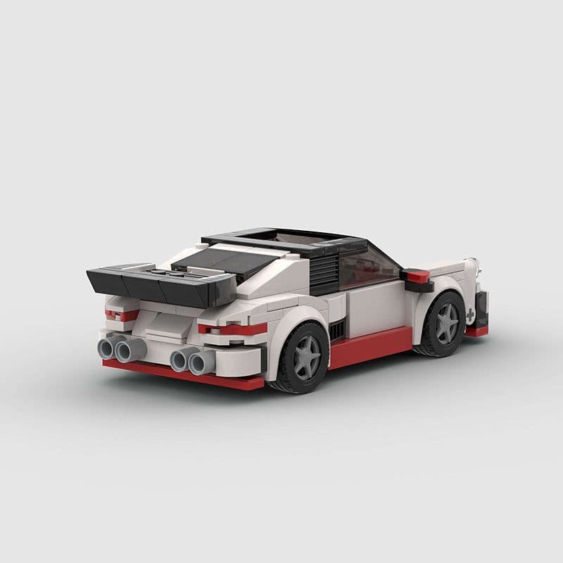 image-Small Particle Sports Car Moc Puzzle Assembled Children's Building Blocks Toy