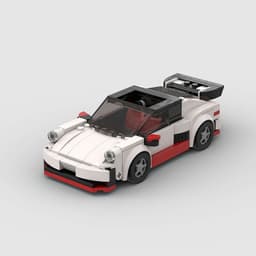 image-Small Particle Sports Car Moc Puzzle Assembled Children's Building Blocks Toy