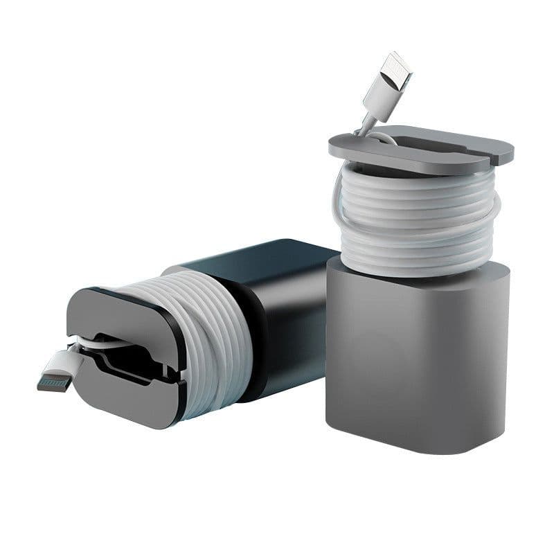 image-Data Cable Organizer Power Adapter Protective Case Cover For Apple 18w 20w USB-C Fast Charger Silicone Case