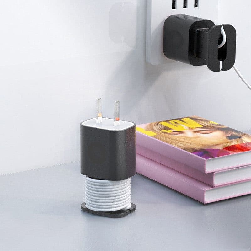 image-Data Cable Organizer Power Adapter Protective Case Cover For Apple 18w 20w USB-C Fast Charger Silicone Case