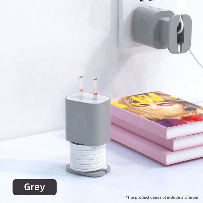image-Data Cable Organizer Power Adapter Protective Case Cover For Apple 18w 20w USB-C Fast Charger Silicone Case