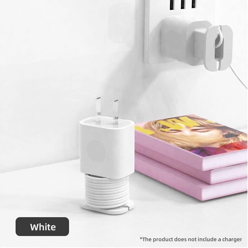 image-Data Cable Organizer Power Adapter Protective Case Cover For Apple 18w 20w USB-C Fast Charger Silicone Case