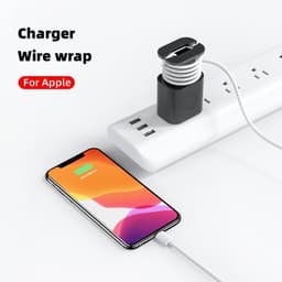 image-Data Cable Organizer Power Adapter Protective Case Cover For Apple 18w 20w USB-C Fast Charger Silicone Case