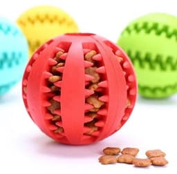 image-Dog Toy Pet Supplies Food Dropping Ball Dog Chewing Bite-resistant Teether Ball