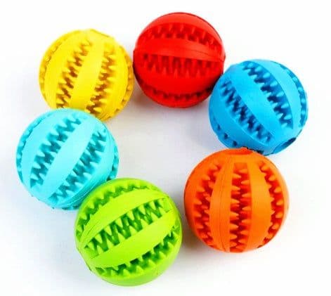 image-Dog Toy Pet Supplies Food Dropping Ball Dog Chewing Bite-resistant Teether Ball
