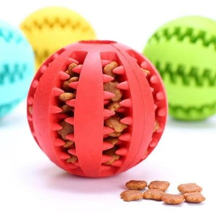 image-Dog Toy Pet Supplies Food Dropping Ball Dog Chewing Bite-resistant Teether Ball