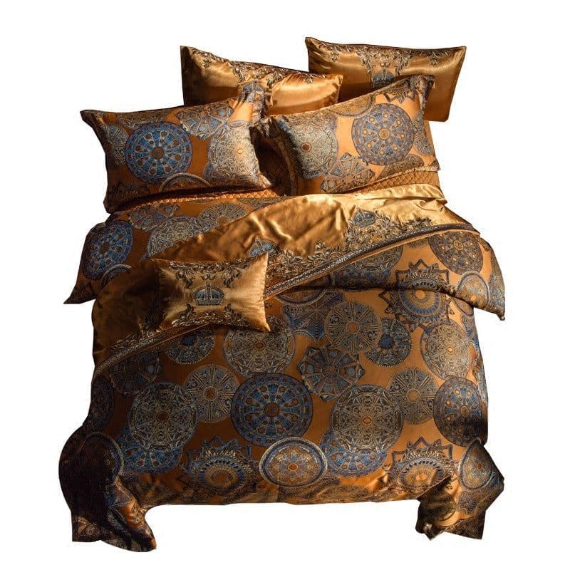 image-Model Room Luxury Embroidery Villa Four-piece Set European Court Bedding