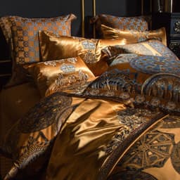 image-Model Room Luxury Embroidery Villa Four-piece Set European Court Bedding