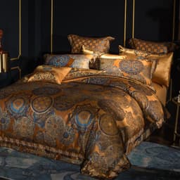 image-Model Room Luxury Embroidery Villa Four-piece Set European Court Bedding