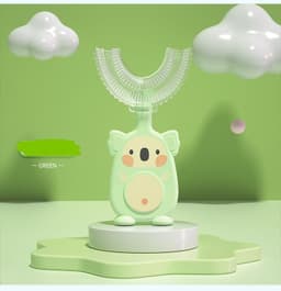 image-Zhuanzhuanxiong Manual Children's U-shaped Toothbrush Silicone Toothbrush Baby
