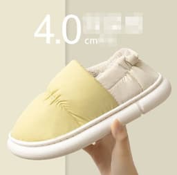 image-Cotton Slippers Couple Unisex Home Non-slip Flat Shoes Shit Slippers