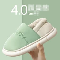image-Cotton Slippers Couple Unisex Home Non-slip Flat Shoes Shit Slippers